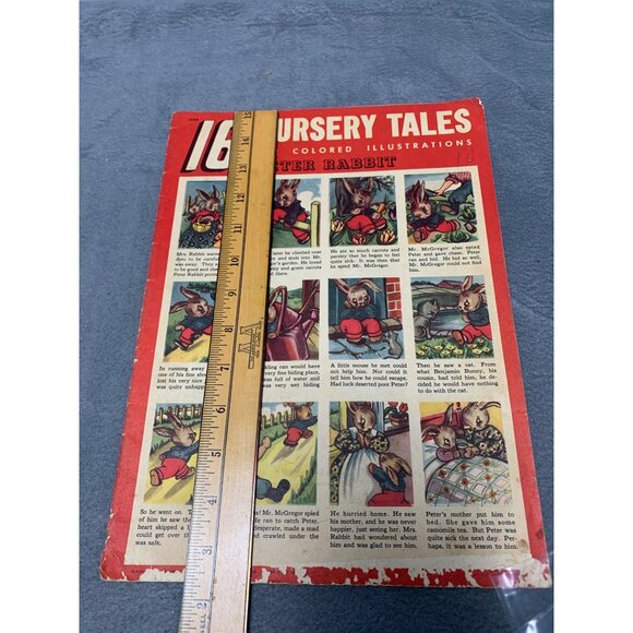 Vintage 1940s Childrens Book "16 Nursery Tales" Illustrated Paperback - Picture 6 of 7